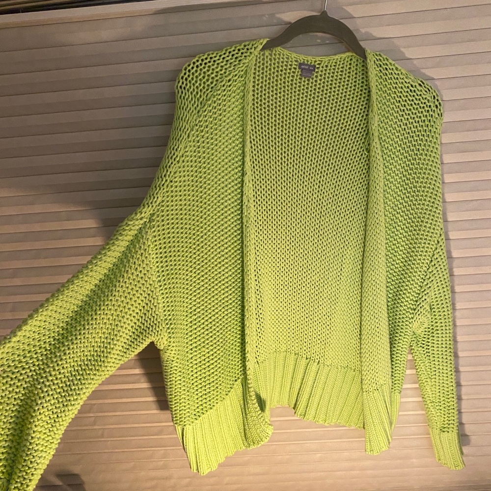 Lime Green Cardigan!